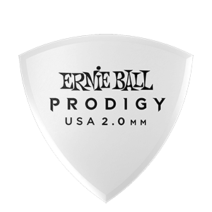 Ernie Ball 2.0mm White Shield Prodigy Picks 6-Pack